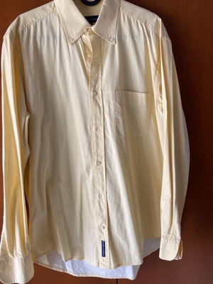 Oxford Company ανδρικό πουκάμισο με γιακά button-down σε κίτρινο, μέγεθος M