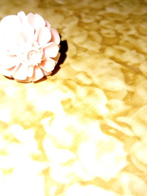 Bone ring new, pink