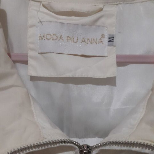 A-Style jacket like new, white and beige, size M