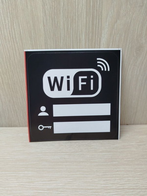 WiFi sticker new, vinyl, black