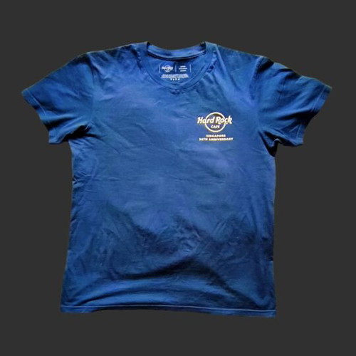 Hard Rock Cafe Singapore T-shirt 34th Anniversary size M like new, multicolor cotton