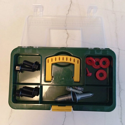 Tool box toy used with accessories