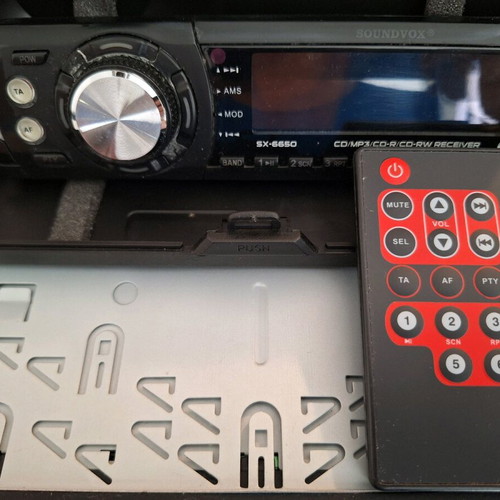 SoundVox SX-6650 car radio used with remote control