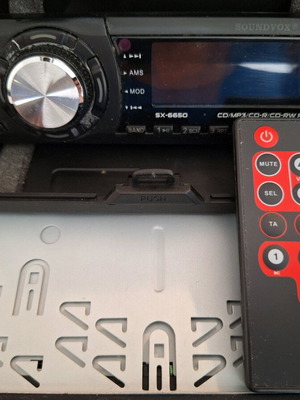 SoundVox SX-6650 car radio used with remote control