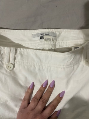 White Zara skirt used, spring summer, sizes M and L