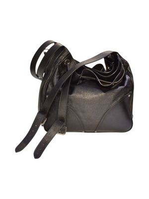 Mulberry Mitzy Hobo Bag black leather used, crossbody tote