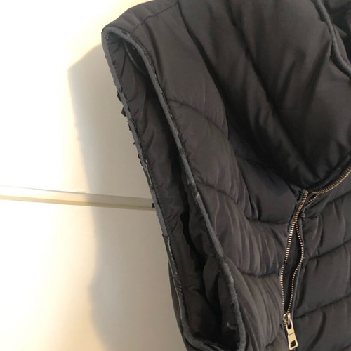 Zara Basic black mid-length windproof sleeveless jacket XL used