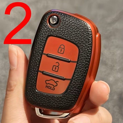 Silicone key cases with 3 buttons for Hyundai new