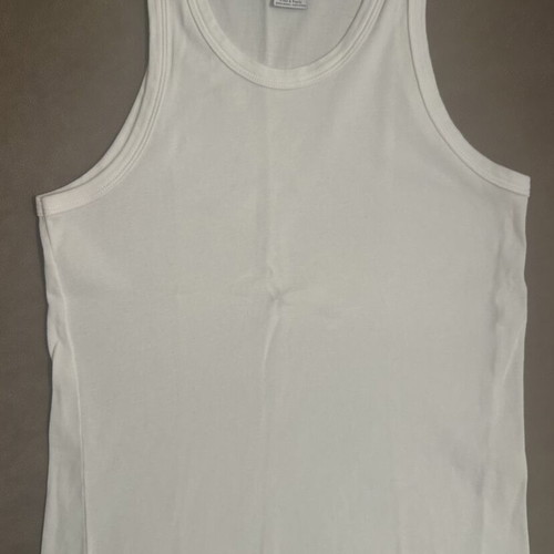 Petit Bateau sleeveless shirt for boy 14 years like new, white cotton