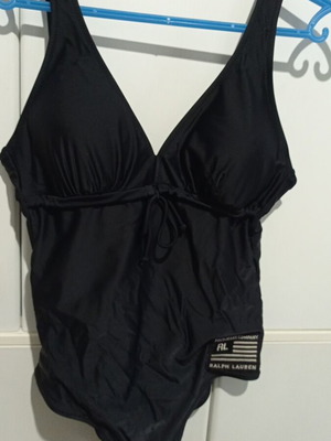 Polo Ralph Lauren black one-piece swimsuit, size XL