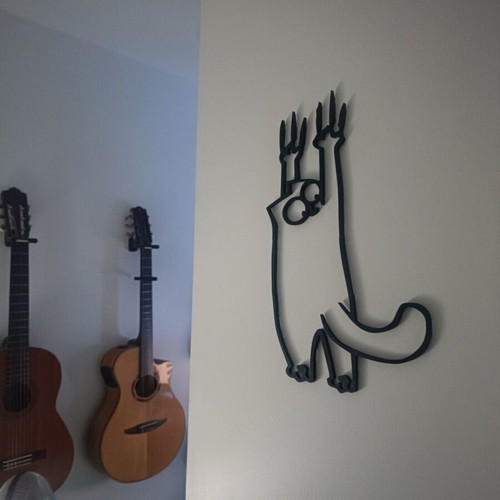 Falling Cat wall decor like new