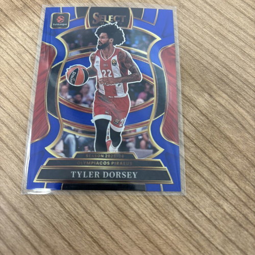 2025-26 Select EuroLeague Tyler Dorsey Blue Base Card new