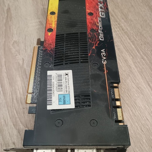 EVGA GeForce GTX 260 graphics card like new, 896MB DDR3, 448-bit