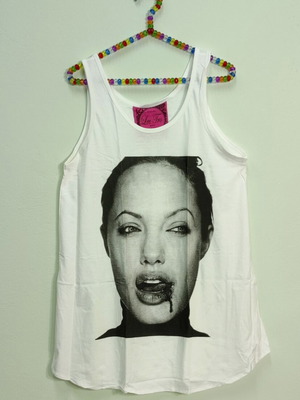 Angelina Jolie Sleeveless Women's Top new, one size