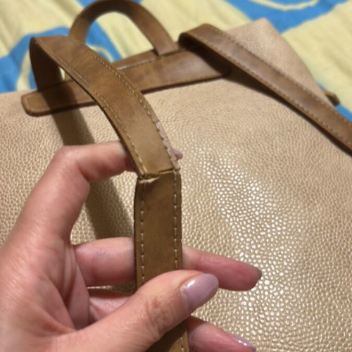 Thiros backpack beige brown like new, A4 capacity