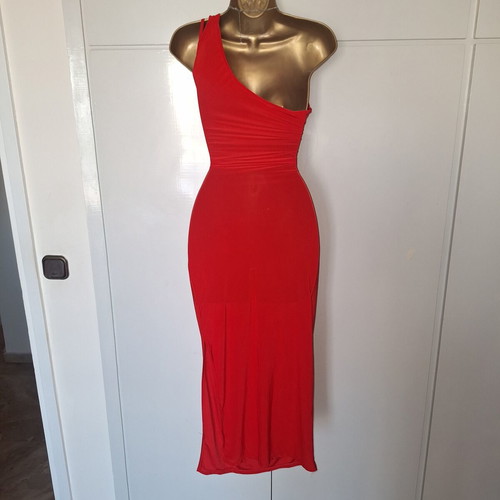 Red stretchy bodycon dress, sizes Small and Medium, new with tags
