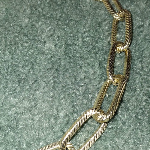 Ozze stainless steel necklace new gold tone adjustable length
