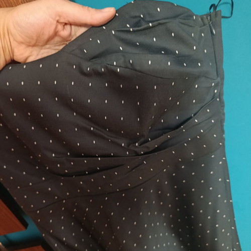 Helmi polka dot cocktail dress like new, blue, strapless option