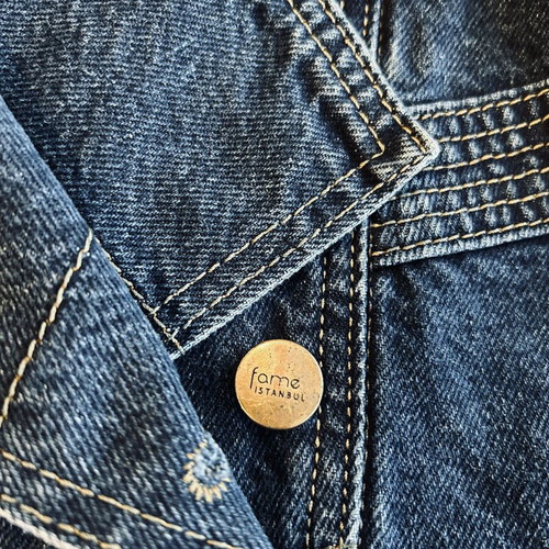 Fame Istanbul denim vest like new, vintage style, blue