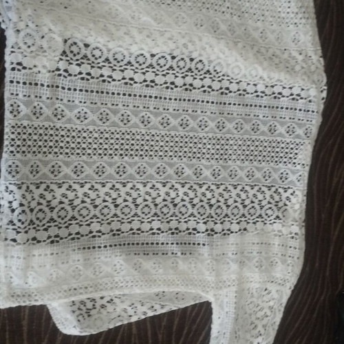 Zara perforated cardigan for girl 5 years like new, size 110 cm, white