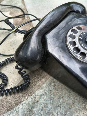 Vintage Bakelite Rotary Telephone used from 1970s