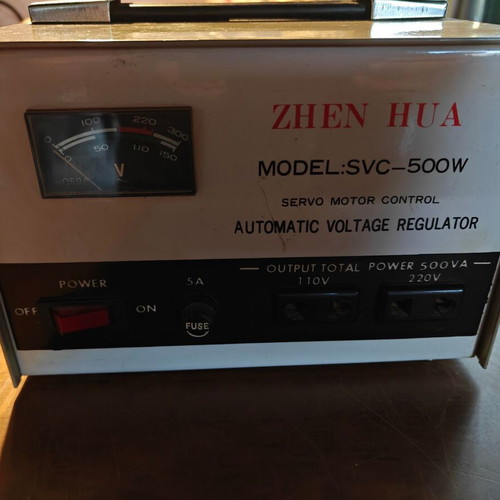 Voltage stabilizer 500va used ZHEN HUA SVC-500W