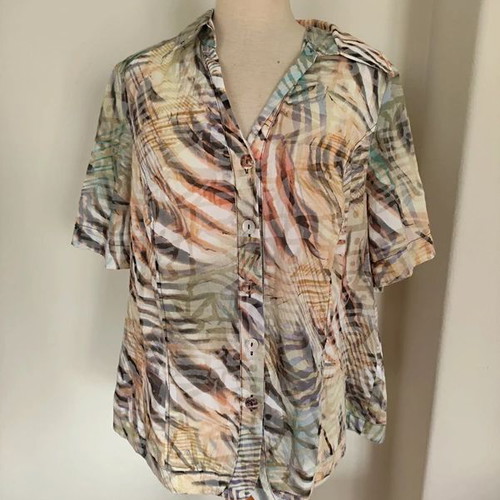 Walbusch women's summer shirt XL like new, multicolor