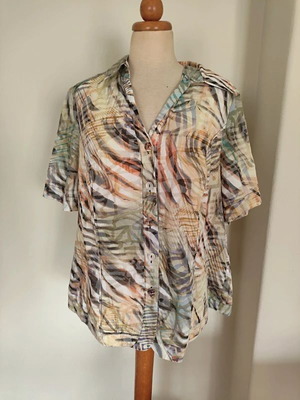 Walbusch women's summer shirt XL like new, multicolor