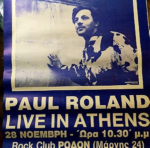 Συλλεκτική αφίσα PAUL ROLAND live at Rodon Club