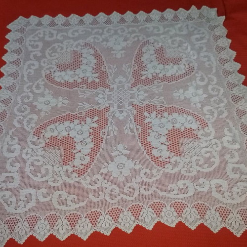 Handmade Crochet Tablecloth with Cotton Thread