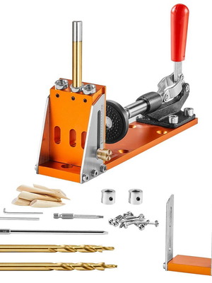 Vevor pocket hole jig set 30 pieces adjustable woodworking system