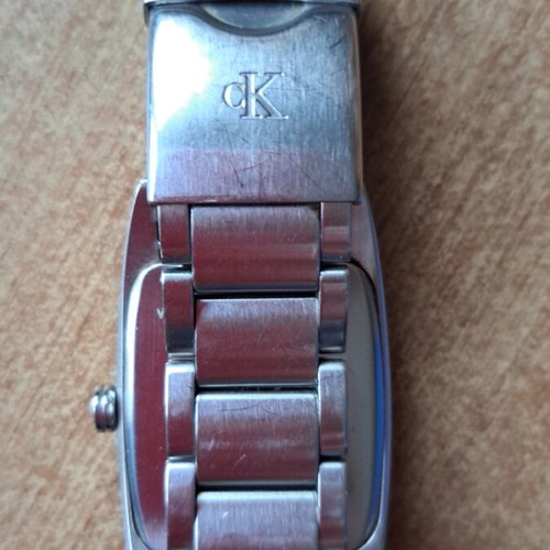 Calvin Klein men's watch like new, silver with bracelet