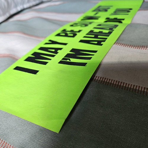 Vintage bumper sticker like new, 38x10 inches