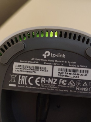 Deco tp-link E4 v2 μεταχειρισμένο, ένα τεμάχιο