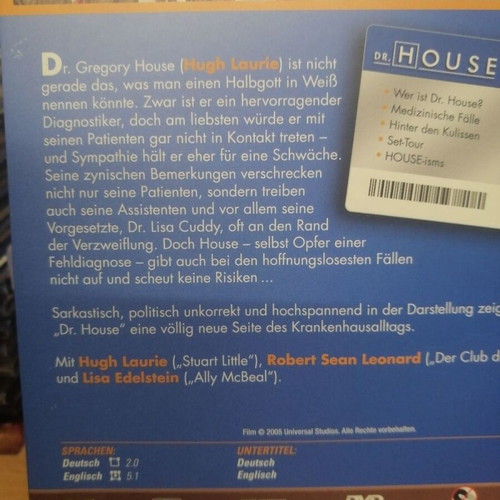 Dr House Season 1-7 DVD new, no Greek subtitles