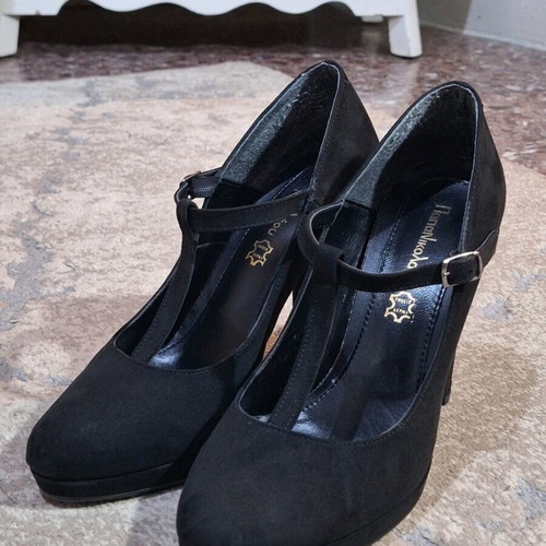 Papanikolaou Shoes 10 cm heels like new, black size 38
