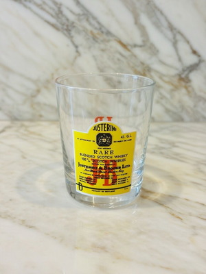 Vintage J&B Rare whisky glass like new, 1940s–1950s