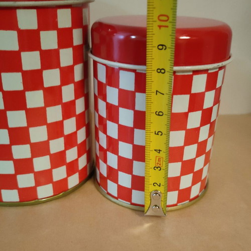 Vintage metal tins set of 3 new