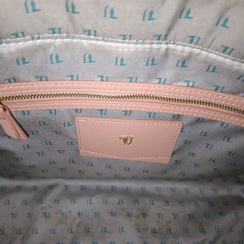 Trussardi Jeans Ischia 75B00000 pink handbag like new