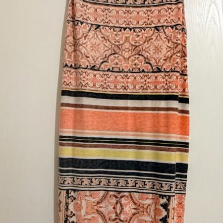 Hale Bob Women's Maxi Strapless Dress M, like new, multicolor