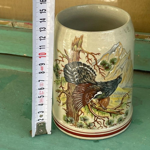 Collectible ceramic hunter's mug like new, 0.5 liter capacity