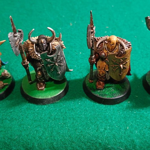 Warhammer Age of Sigmar painted miniatures set 5, 4 various miniatures