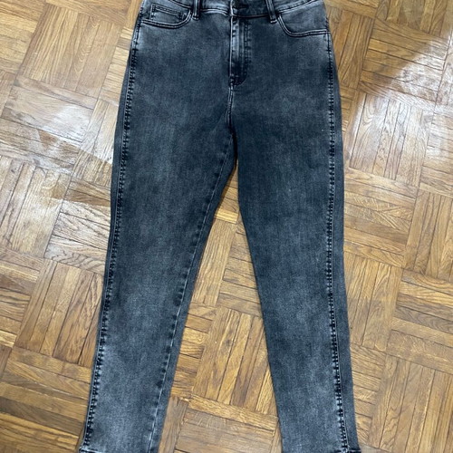 Jeans elastic five-pocket with inner zipper and button, new