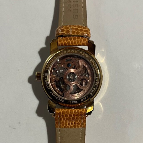 Akribos XXIV women's watch like new, mechanical, gold tone