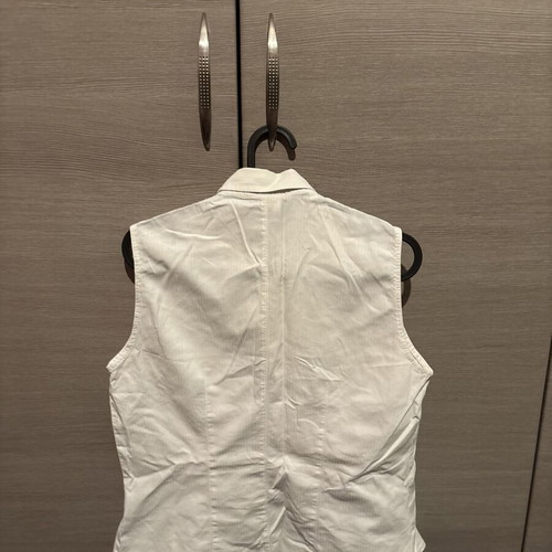 Sisley White Sleeveless Shirt like new, size M