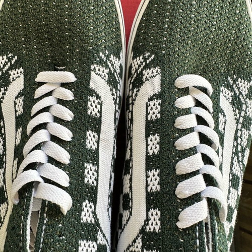 Vans Old Skool EK Checkerboard casual shoes new, size 44.5, white and green