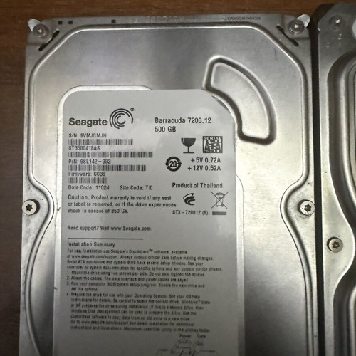 Seagate Barracuda HDDs 500GB and 1TB set