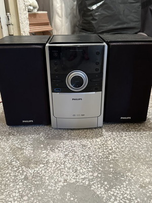 Philips MCM166 μικρό ηχοσύστημα μεταχειρισμένο, ασημί και μαύρο