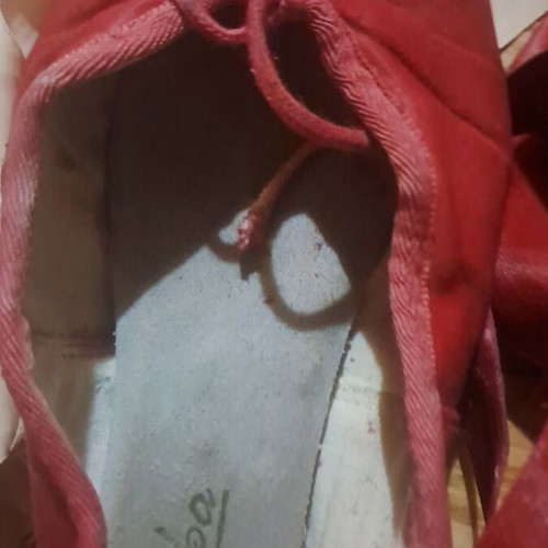 Painted point ballet shoes used, pack of 3 pairs old