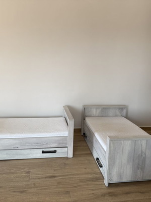 Baby beds set like new with dresser, changing table and shelf